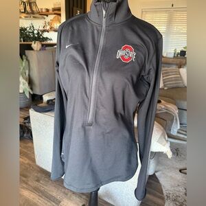 Nike Women's Black Ohio State Quarter-Zip Sweatshirt
